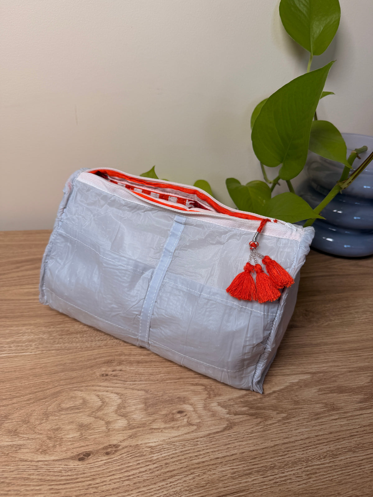 Medium Handmade Cotton Makeup Bag