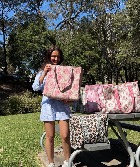 Pink Sunshine Tote - 18*18 Inches - PRE ORDER - Shipped by 27/10/2026