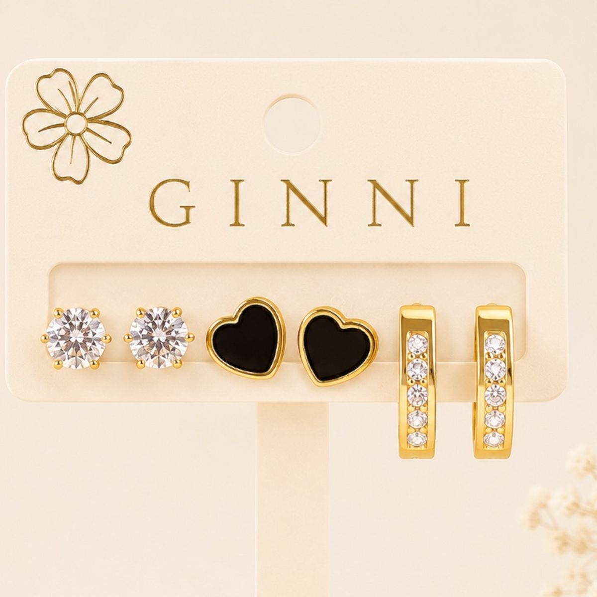 Midnight Glam Earring Trio Set ✨