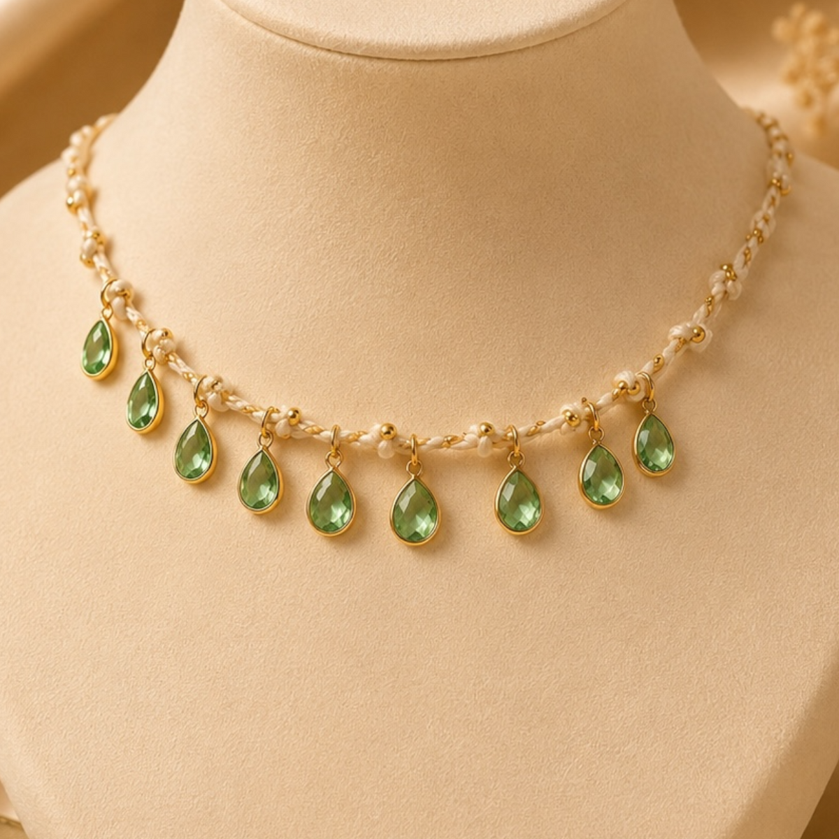 Emerald Rain Drop Necklace 💚✨