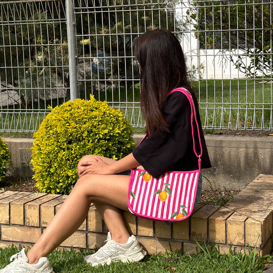 Hot Pink Lemons Side Mini