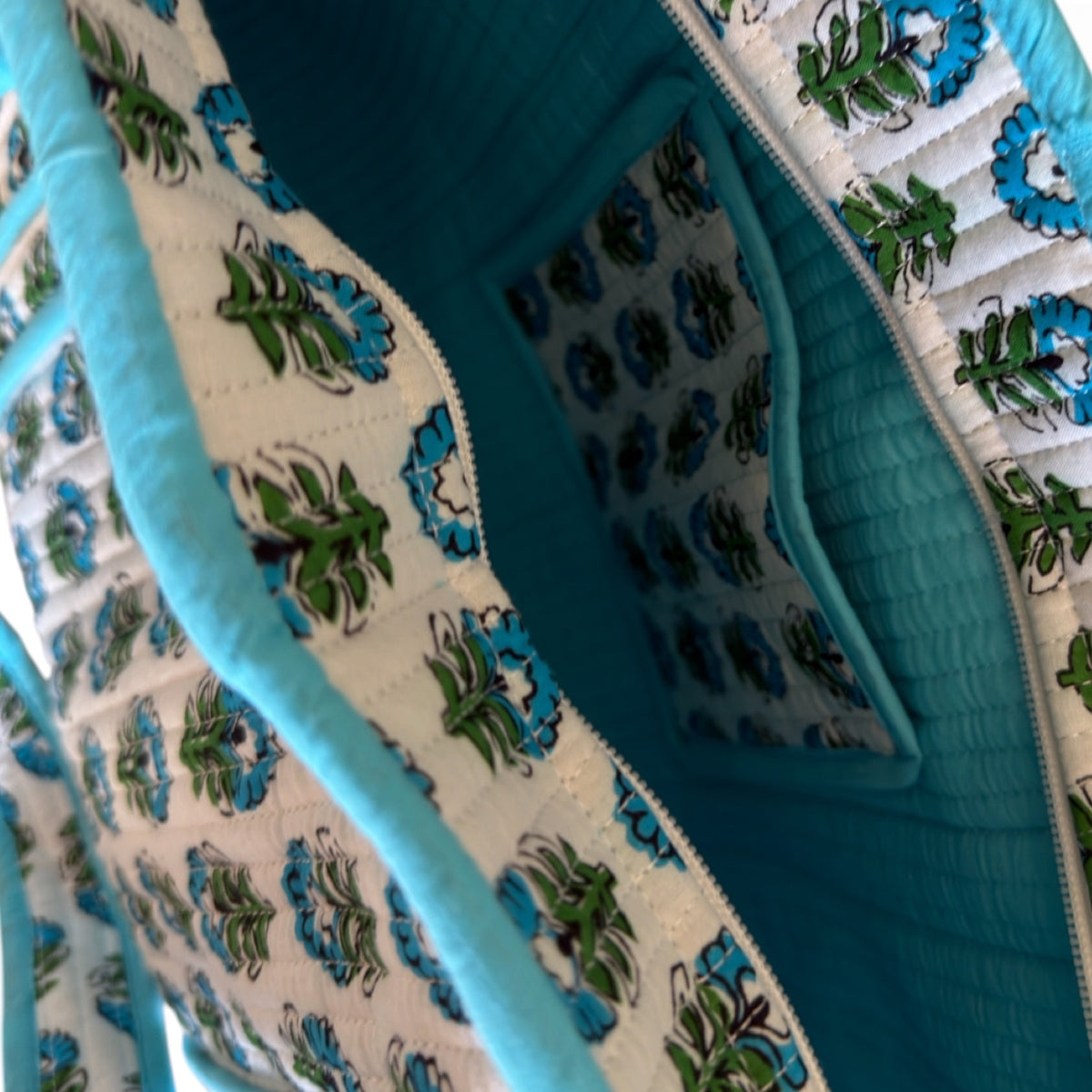 Blue Paradise Tote | 16×18" Cotton Tote Bag