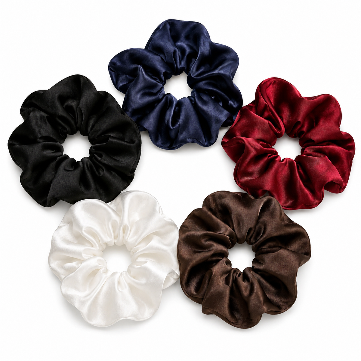 Classic Satin Mini Scrunchies  | Soft Everyday Hair Ties