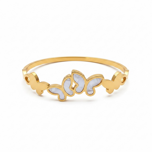 Flutter Pearl Butterfly Bangle