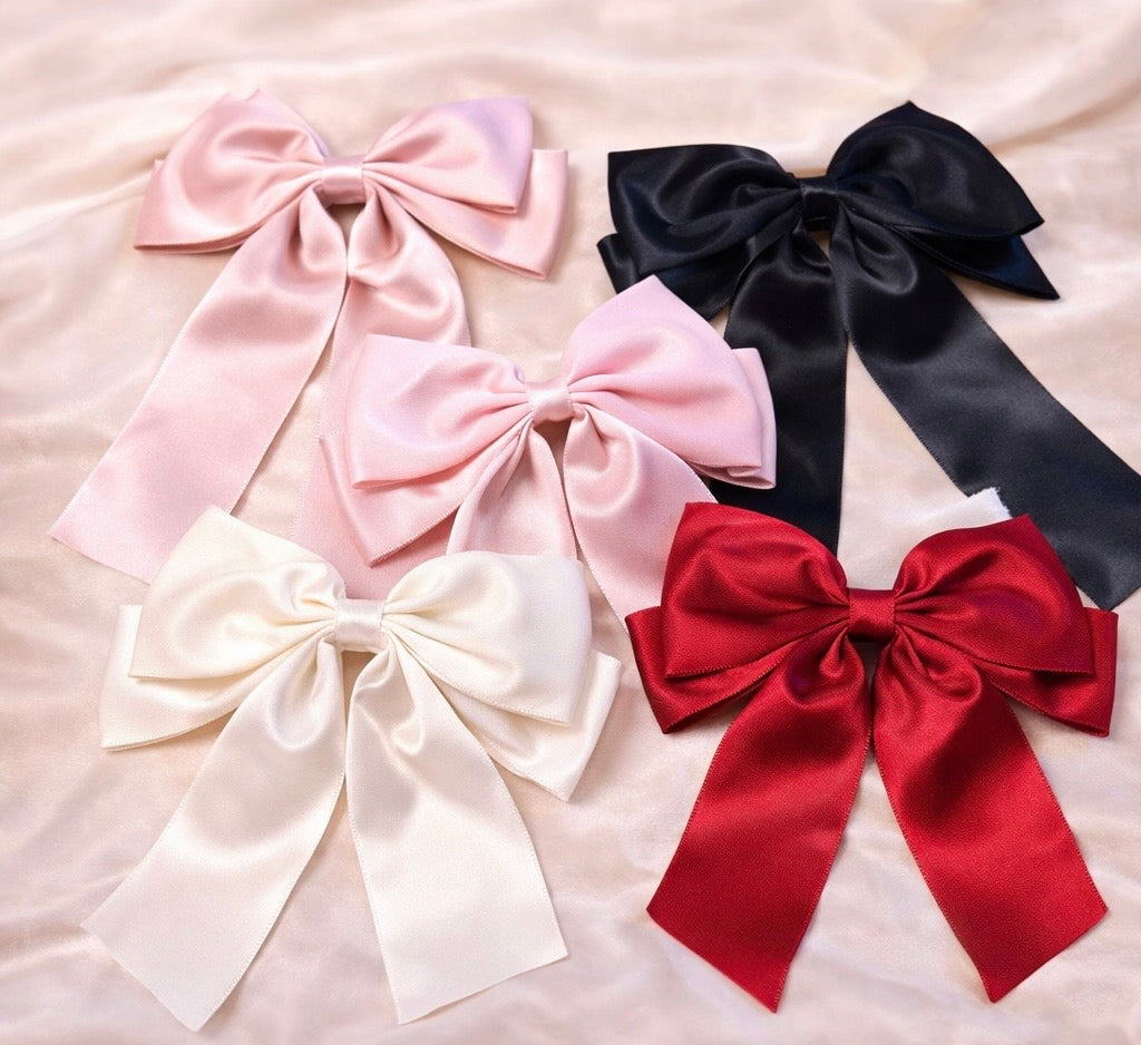 Satin Luxe Bow Hair Clip | Elegant Hair Accessories Australia