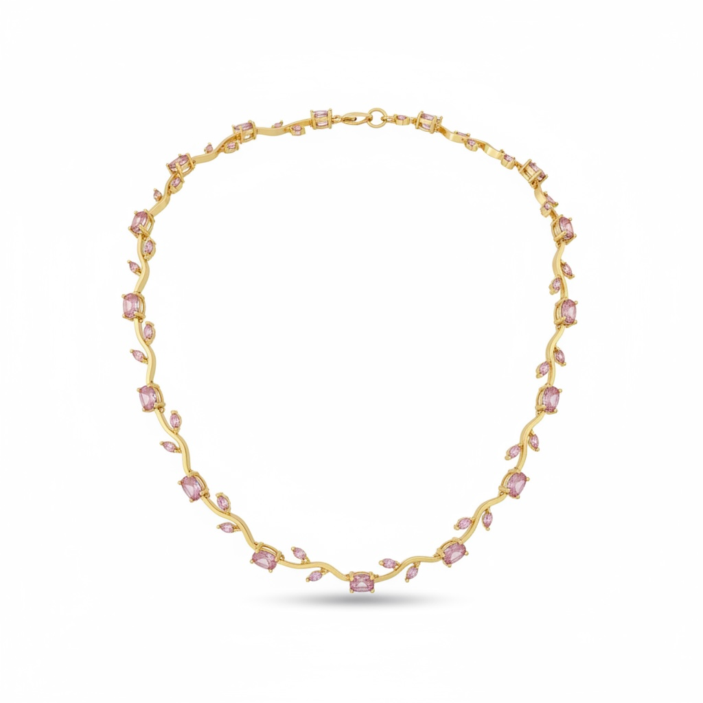 Golden Tulip Vine Necklace