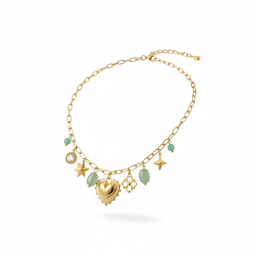 Celestial Charm Necklace ✨💚