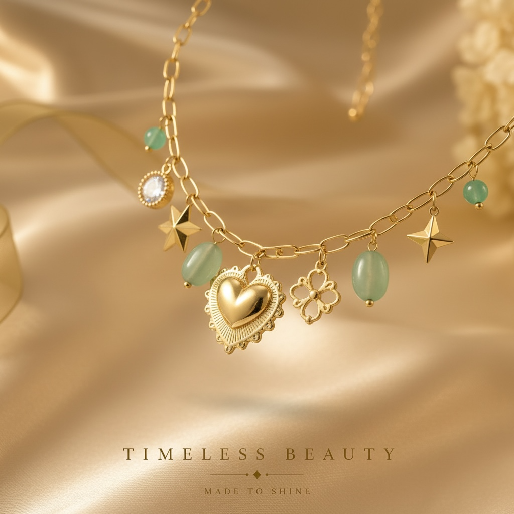 Celestial Charm Necklace ✨💚