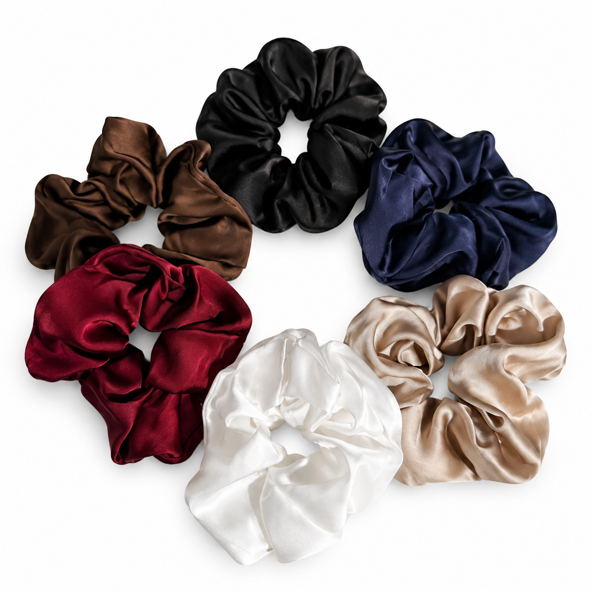 Classic Satin Mini Scrunchies  | Soft Everyday Hair Ties